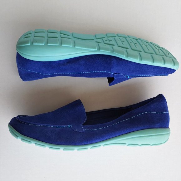 Easy Spirit Abide Suede Casual Flat 10M Blue - Picture 4 of 8